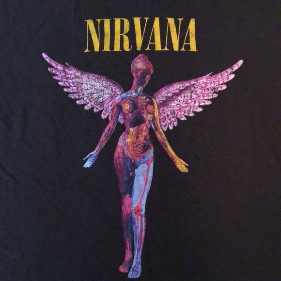 Nirvana Crop Top Tee Shirt - Picture 2 of 11
